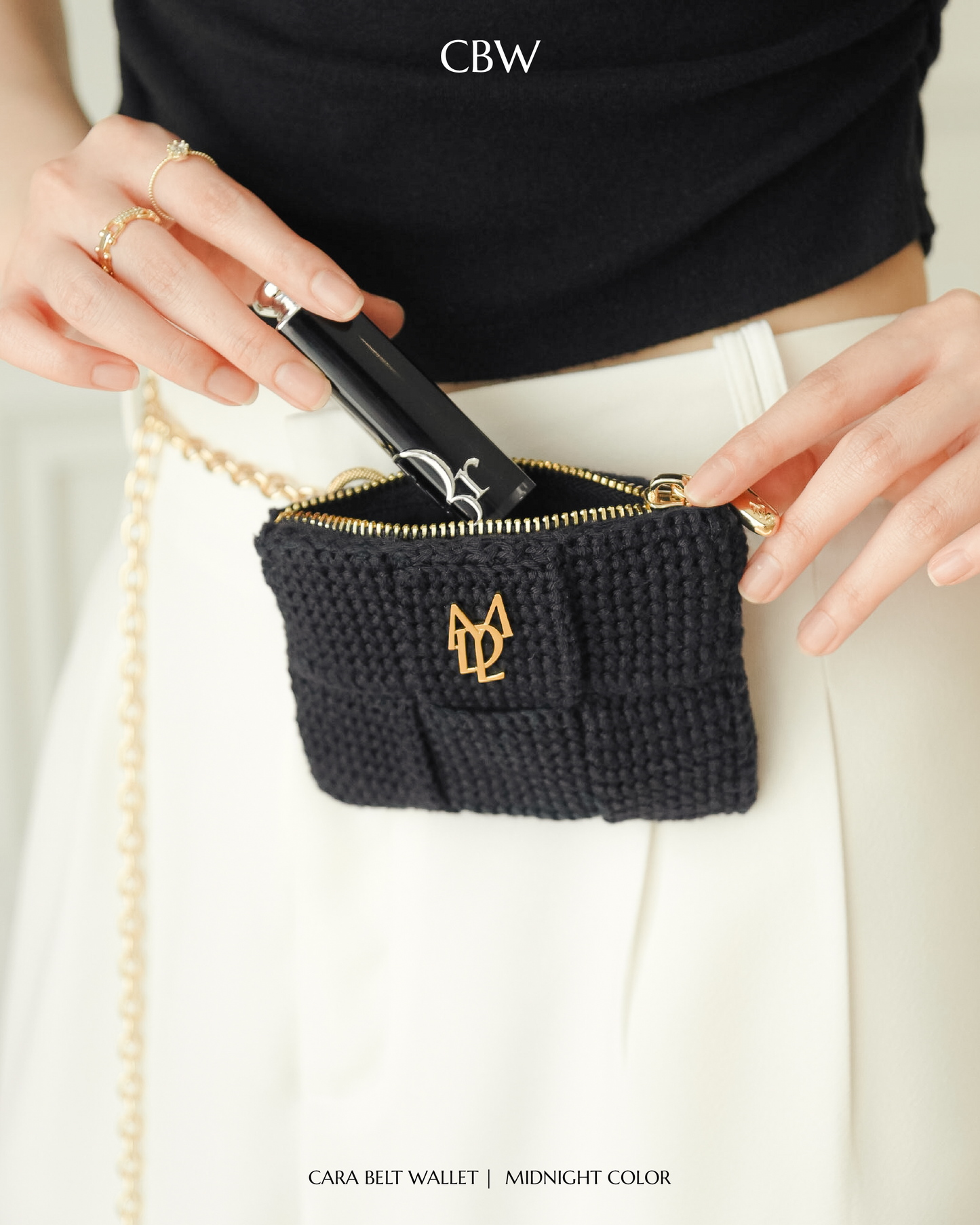 Cara belt wallet - Midnight color