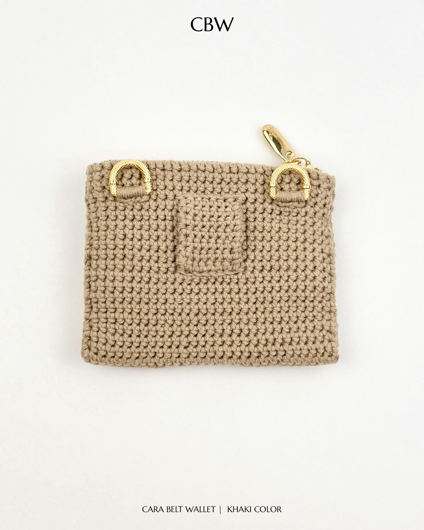Cara belt wallet - Kaki color
