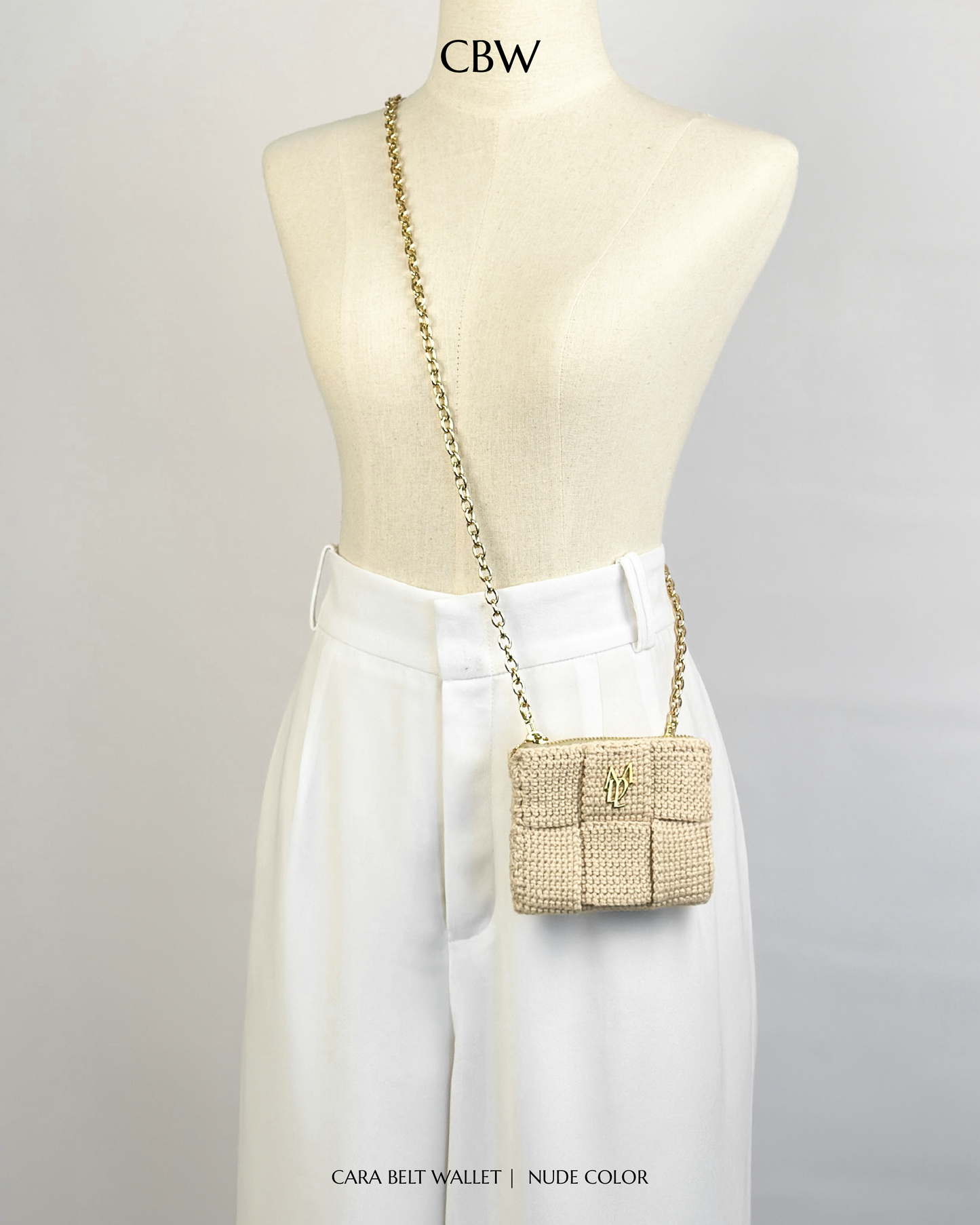 Cara belt wallet - Nude color