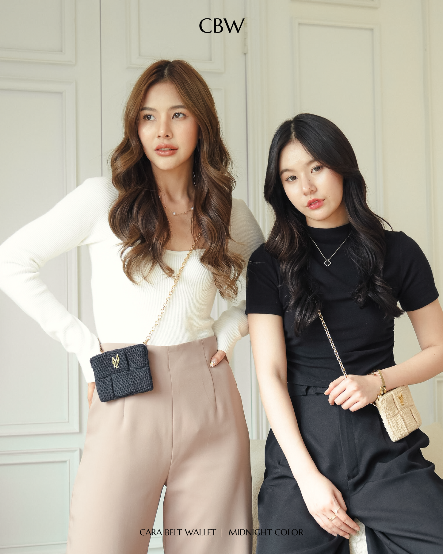 Cara belt wallet - Midnight color