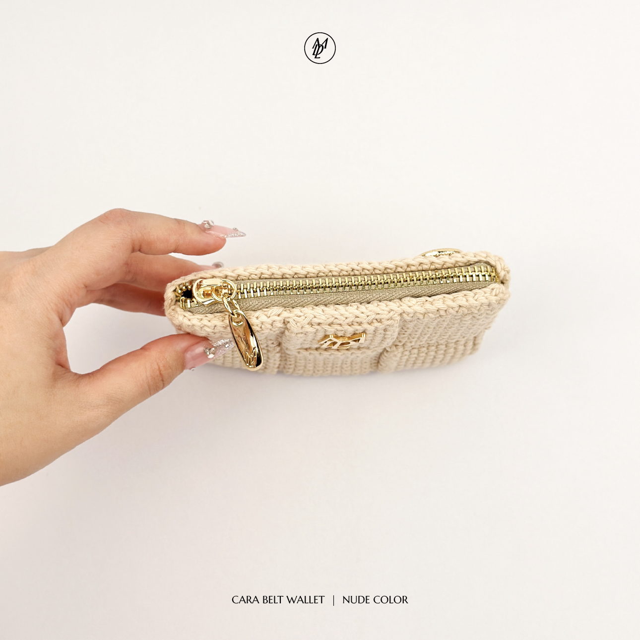 Cara belt wallet - Nude color