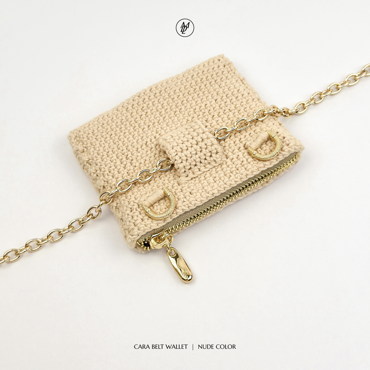 Cara belt wallet - Nude color