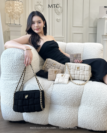 Cara Multi-Clutch With Chain Edition - Midnight color