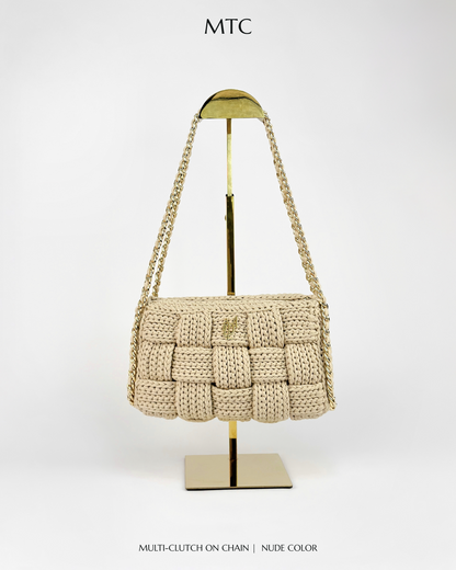 Cara Multi-Clutch With Chain Edition - Nude color