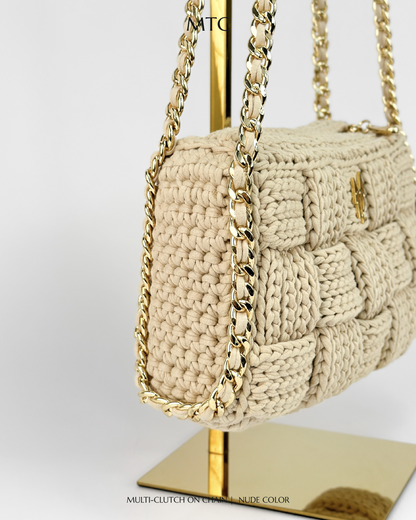 Cara Multi-Clutch With Chain Edition - Nude color