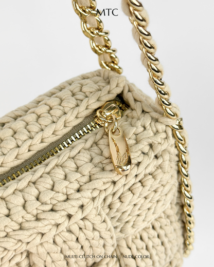 Cara Multi-Clutch With Chain Edition - Nude color