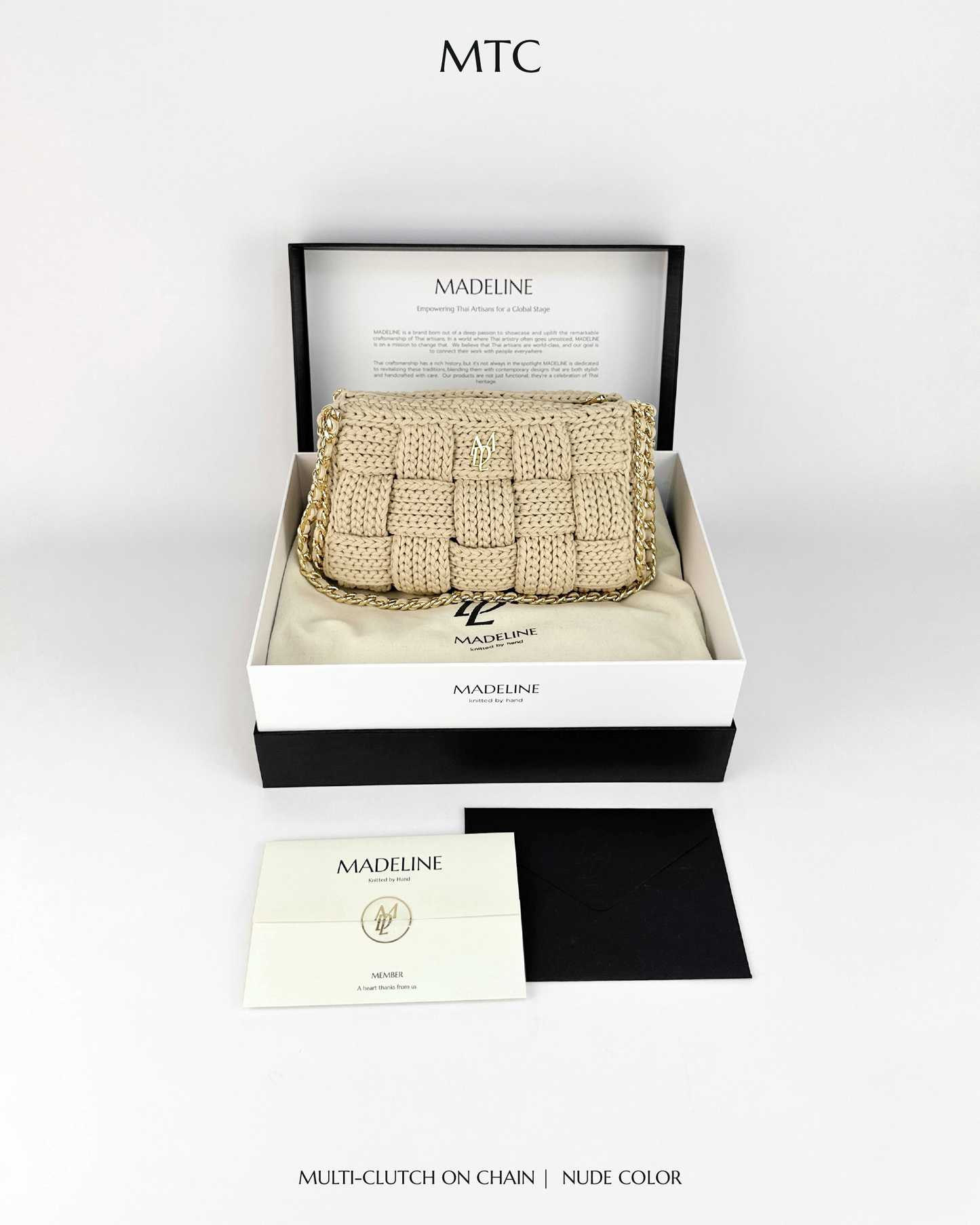 Cara Multi-Clutch With Chain Edition - Nude color