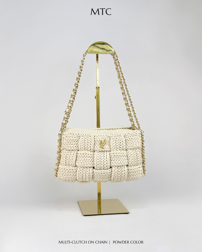 Cara Multi-Clutch With Chain Edition - Powder color