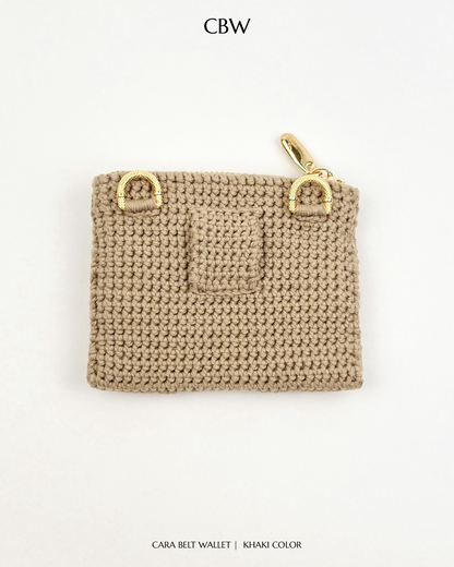 Cara belt wallet - Khaki color