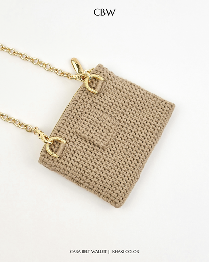 Cara belt wallet - Khaki color