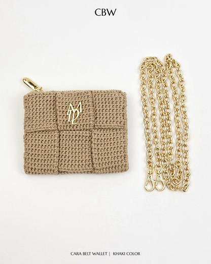 Cara belt wallet - Khaki color