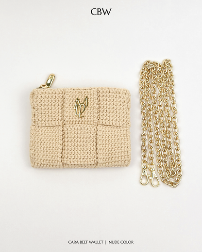 Cara belt wallet - Nude color