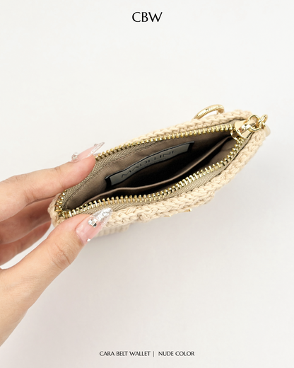 Cara belt wallet - Nude color