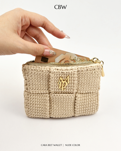 Cara belt wallet - Nude color
