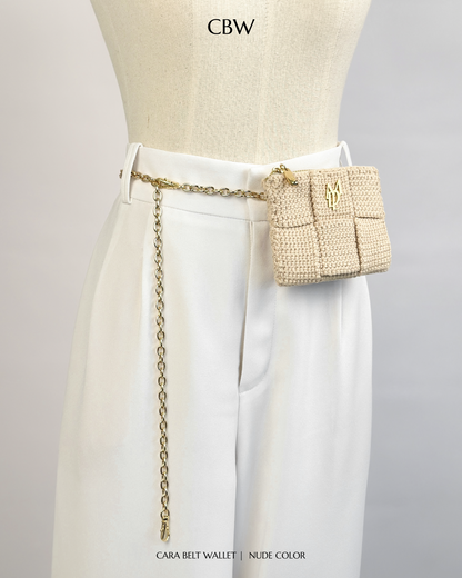 Cara belt wallet - Nude color