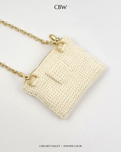 Cara belt wallet - Powder color