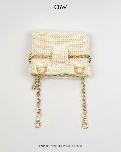 Cara belt wallet - Powder color