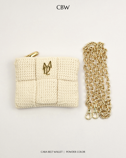 Cara belt wallet - Powder color