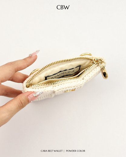 Cara belt wallet - Powder color