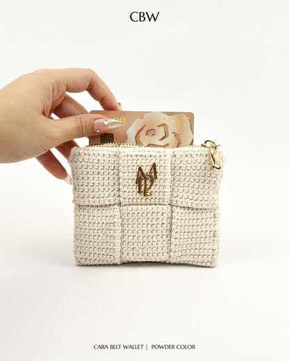 Cara belt wallet - Powder color