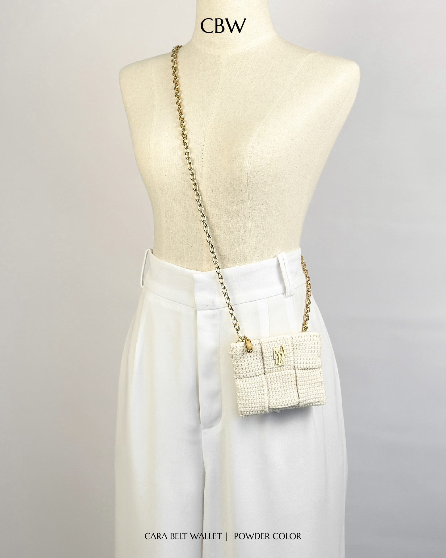 Cara belt wallet - Powder color