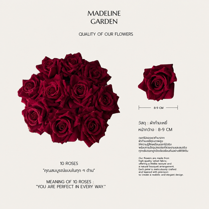 MADELINE GARDEN quality of flowers, 10 roses